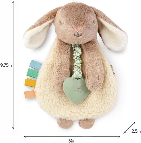 Miniatura 6 de Itzy Ritzy - Itzy Lovey Incluyendo Mordedor - Baby Lovey con Mordedor, Cintas Texturizadas y Brazos Colgantes - Cuenta con Sonido Crujiente, Tela