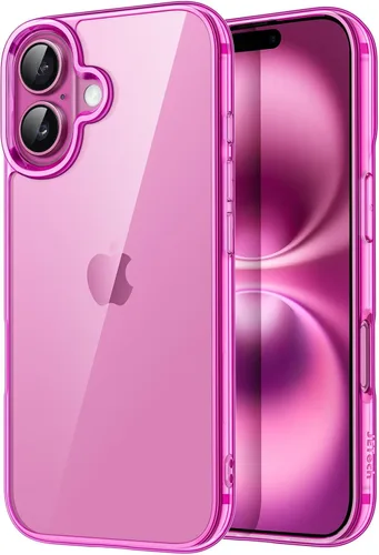 Miniatura 7 de JETech - Funda para iPhone 16e de 15,5 cm 2025, cubierta a prueba de golpes sin amarillamiento, parte trasera transparente antiarañazos