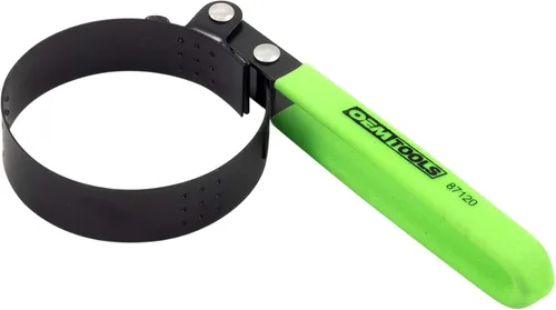 OEMTOOLS 87120 Llave de filtro económica pequeña, ajustable de 2-3/4 a 3-1/4 pulgadas (2.756 in a 3.425 in), mango recubierto de vinilo para mayor