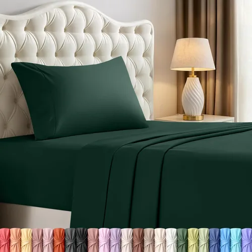 Miniatura 80 de Juego de sábanas King de Utopia Bedding – Juego de 4 sábanas para cama King, microfibra suave y transpirable, incluye 1 sábana bajera, 1 sábana Beige