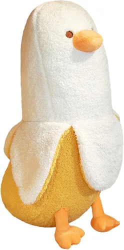 Juguete de Peluche de Pato Banana, Muñeca de Animales de Peluche de Pato Banana Linda Almohada de Peluche para Abrazar Regalo para Niñas y Niños