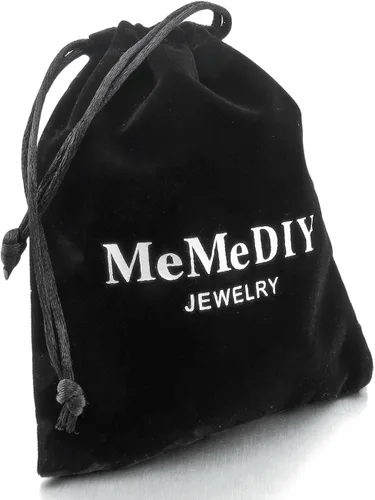 Miniatura 8 de MeMeDIY Juego de pulseras personalizadas para parejas con nombre y fecha para hombres, mujeres, novio, novia, acero inoxidable, ajustable