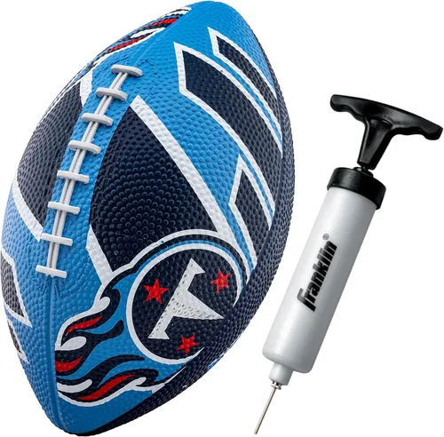 Miniatura 20 de Franklin Sports NFL Team Footballs - Rubber Youth Mini Balls for All Teams - Kids 8.5" Football + Air Pump Sets - Official NFL Licensed