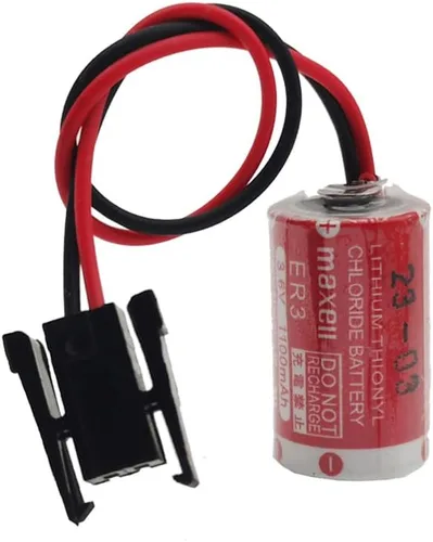 Miniatura 3 de YICUAA 10 Uds ER3 3.6V 1100mAh PLC batería de litio PM-20BL F940 con enchufe negro