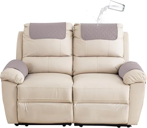 Miniatura 32 de XMAYODS Funda impermeable para sillón con reposabrazos, fundas antideslizantes para sofá y reposacabezas, fundas para respaldo, fundas para sillón