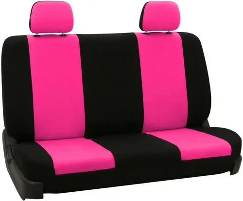 Miniatura 16 de FH Group Funda para asiento trasero de banco sólido para automóviles Asientos universales de tela para SUV, sedán, camioneta Accesorios Negro