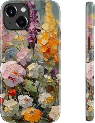 Miniatura 51 de LUHOURI Funda para iPhone 12 Mini, compatible con carga inalámbrica, doble capa, interior de silicona suave + carcasa exterior dura, bonito diseño