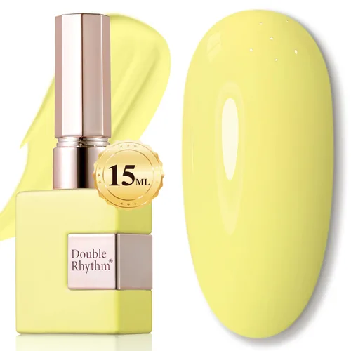 Miniatura 71 de Double Rhythm 15ml de esmalte de uñas en gel, color puro, mismo color, misma botella, esmalte de uñas de remoción para arte de manicura en salón
