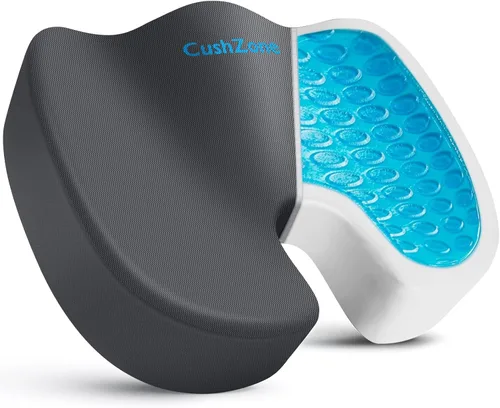 Miniatura 15 de Cojín de asiento para silla de oficina, cojín de espuma viscoelástica mejorada de gel refrescante para sentarse durante mucho tiempo, almohada
