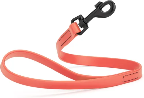 Miniatura 85 de Dogline Biothane - Correa impermeable para perro, correa de nailon tejido con revestimiento fuerte, con herrajes negros, a prueba de olores, fácil