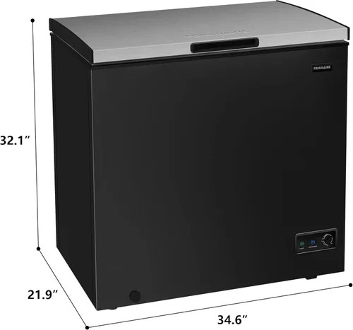 Miniatura 9 de FRIGIDAIRE Congelador profundo de cajones, 7 pies cúbicos, negro con termostato ajustable, cesta de alambre con revestimiento de vinilo removible