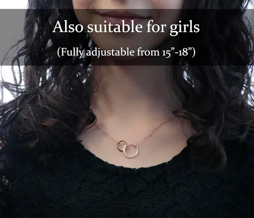 Miniatura 68 de Collar de hija relleno de oro de mamá o papá, collar clásico de perlas blancas con mensaje significativo, listo para regalar