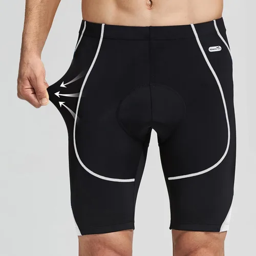 Miniatura 2 de Santic Pantalones cortos de ciclismo para hombre, pantalones acolchados para ciclismo, ropa de ciclismo