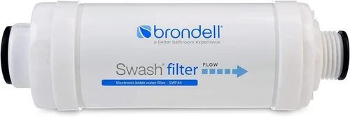 Brondell SWF44 Swash Filtro de bidé, sistema de filtración de agua de carbono premium para asientos de inodoro eléctricos de bidé, dura hasta 6 meses