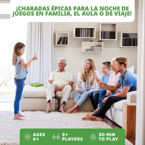 Miniatura 2 de Clever Fox Play Juego Épico de Charadas para Niños de 6 años en adelante – 200 Tarjetas de Actuar y Explicar con Ilustraciones y Temporizador