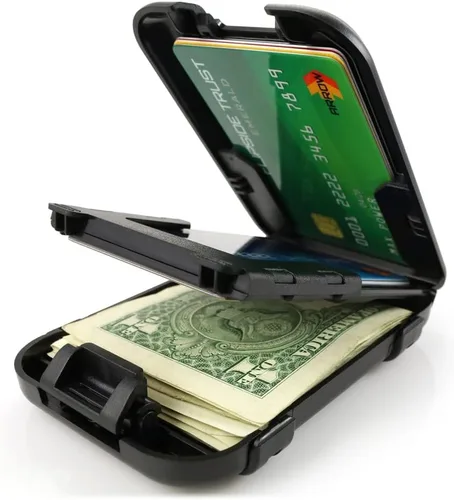 Flipside Wallets 4 Cartera con bloqueo RFID para hombre con clip extraíble para dinero, delgada, segura y resistente a los golpes
