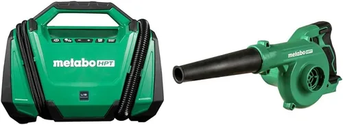 Miniatura 18 de Metabo HPT Inflador de doble función inalámbrico multivoltios de 18 V, inflador de aire portátil con modos de alta presión y alto volumen, presión