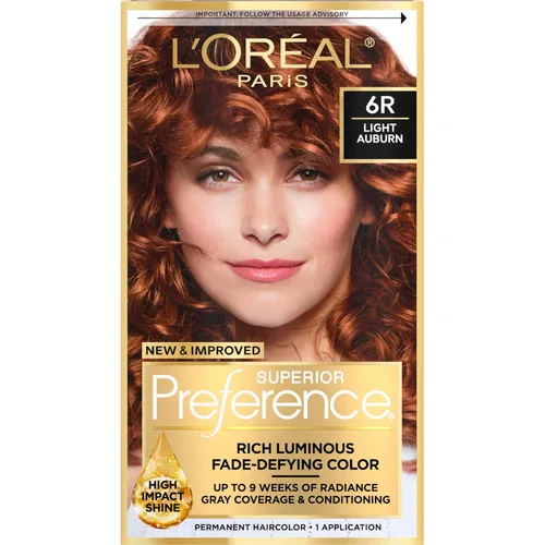 Miniatura 41 de L'Oreal Paris Superior Preference - Tinte permanente luminoso que desafía la decoloración, tinte para el cabello hasta 9 semanas de resplandor, 5C