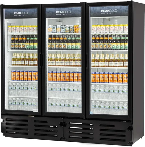 Miniatura 11 de PEAKCOLD PLUS - Refrigerador y refrigerador vertical comercial de 2 puertas, 25.7 pies cúbicos Blanco