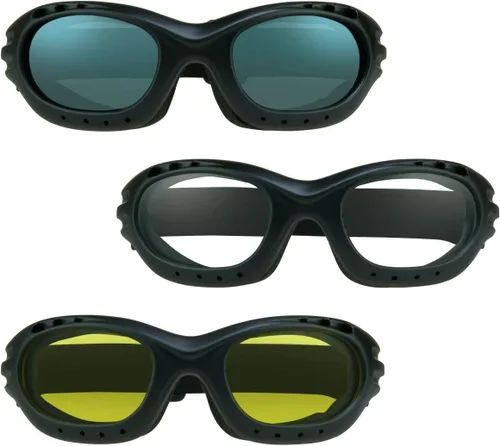 Miniatura 9 de Bikershades Gafas de Seguridad para Motocicleta para Hombre y Mujer. Lentes Polarizadas, Humo, Azul Espejado u Naranja, Lentes Amarillos