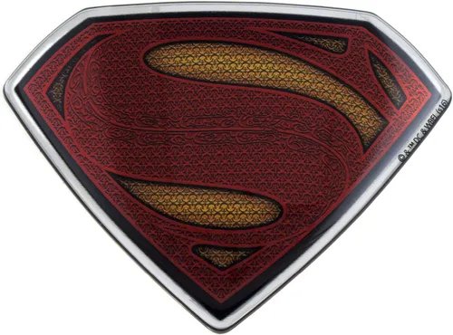 Fan Emblems Pegatina cromada para coche Superman - Batman v Superman: Dawn of Justice Logo