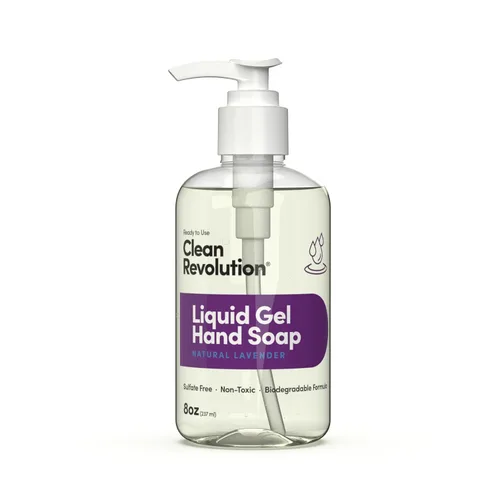Miniatura 25 de Clean Revolution Jabón de manos en gel líquido, líquido sedoso rico, espuma rápida, enjuague rápido, contiene aceites esenciales reales