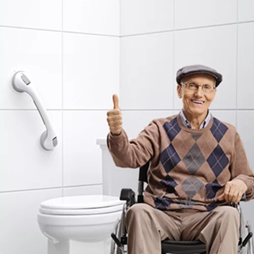Miniatura 12 de AirTight® Barras de Agarre para Ducha de Servicio Pesado (Paquete de 2) Barra de Agarre de 12.3 Pulgadas Conforme a ADA para Personas Mayores