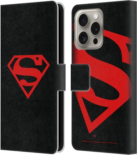 Miniatura 44 de Head Case Designs Funda de piel con licencia oficial de Superman DC Comics con logotipos negros y rojos compatible con Apple iPhone 11
