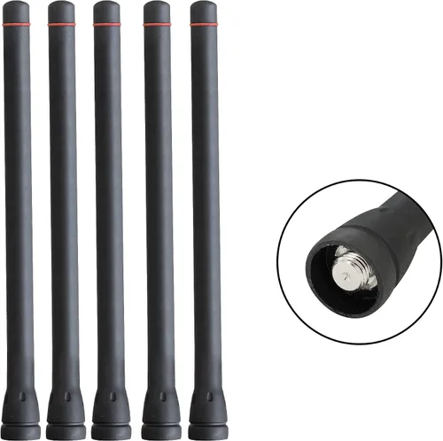 Miniatura 5 de Amasu 5 unidades FA-SC55V 136-174 MHz VHF antena 6.5 pulgadas compatible con IC-F3 F11 F14 F15 F16 F33 F34 F70 IC-F34 IC-F70 IC-F3020 IC-F3021