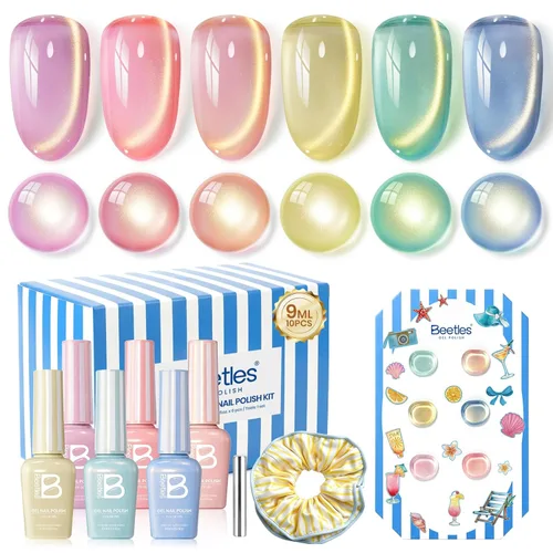 Miniatura 11 de Beetles - Lámpara de uñas LED UV, luz de uñas blanca caramelo con 3 temporizadores de 30/60/90 segundos y pantalla de cuenta regresiva para esmalte