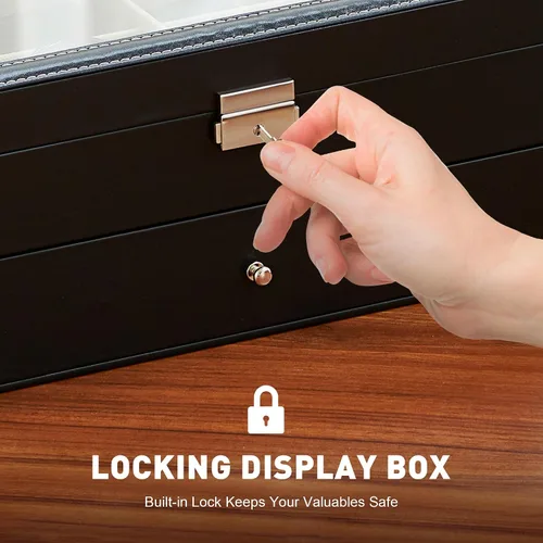 Miniatura 4 de Caja para anteojos de Co-z, organizador de anteojos, caja de almacenamiento con visualización