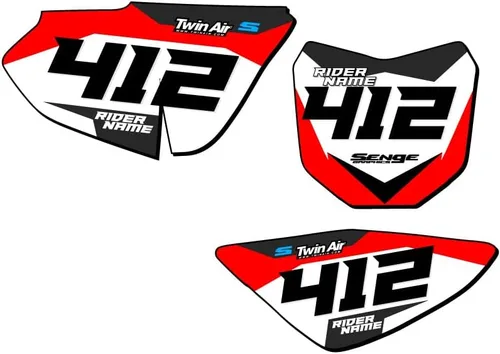 Miniatura 5 de 2004-2012 CRF 50F SG63 Custom MX matrículas Senge Graphics Kit compatible con Honda