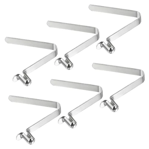 Miniatura 26 de PATIKIL Broches de paleta de kayak de 0.197 x 0.118 in, paquete de 6 clips de acero en forma de V de un solo pasador, clips de resorte, tubo