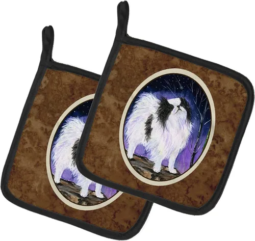 Miniatura 227 de Caroline's Treasures SS8617PTHD - Juego de soportes para ollas de cocina resistentes al calor, almohadillas calientes para horno para cocinar, Husky