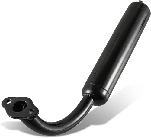 Miniatura 6 de Tubo de escape negro de 1.575 in para bicicleta motorizada de 49 cc, 50 cc, 60 cc, 66 cc, 80 cc, 2 tiempos