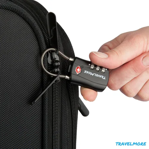Miniatura 6 de Aprobado por la TSA Cerraduras de equipaje de combinación de cable de viaje para maletas Paquete de 1, 2, 4 & 6