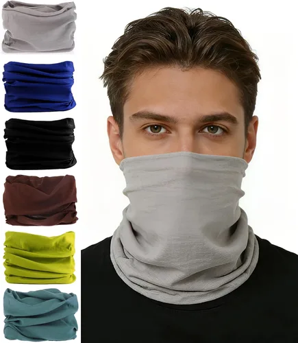 Miniatura 10 de KINREE 6 unidades de protección UV de verano multifunción diadema cuello polaina cabeza cabeza máscara máscara mágica bufanda bandana
