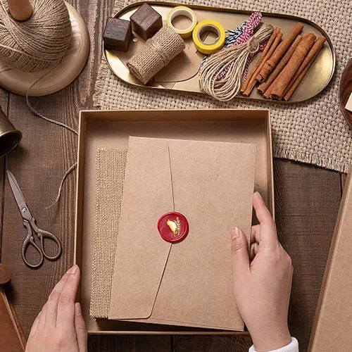 Miniatura 7 de MAYJOYDIY Sello de cera de flor de pájaro, sello de cera vintage de pájaros y flores, sello de cera de 1.181 in extraíble de pájaro en rama