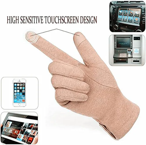 Miniatura 37 de Tomily - Guantes de forro polar para mujer con pantalla táctil
