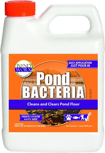 Miniatura 10 de Pondworx Pond Bacteria - Concentrado y formulado para características del agua - Seguro para Koi - 16 onzas y trata hasta 2,500 galones de agua