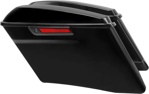 Miniatura 13 de XFMT Alforjas para motocicleta de 5 pulgadas, extendidas con cierres cromados para Harley Touring Road King, Street Glide Road Glide Electra Glide