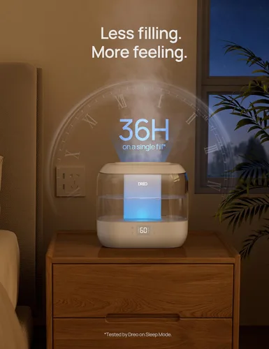 Miniatura 6 de Dreo Humidificadores inteligentes para dormitorio, humidificador de gran tamaño de 4 L de llenado superior para habitación grande con 28 dB, tiempo