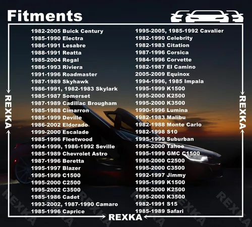 Miniatura 4 de Rexka 30 piezas M6-1.0 X 0.984 in Tornillos de cuerpo para GM Buick Cadillac Chevrolet Panel de moldura de puerta Raidator Niebla Bocina de lámpara