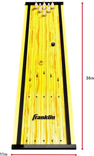 Miniatura 2 de Franklin Sports Alfombrillas de juego de mesa de tejo – Alfombrillas de tejo de mesa y empujadores – Juegos de tejo
