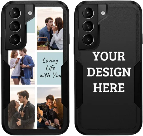 Miniatura 8 de Funda protectora personalizada con foto para Samsung Galaxy S22 Ultra 5G, con imagen, texto, logotipo, [probada en caídas de grado militar], Estilo 1