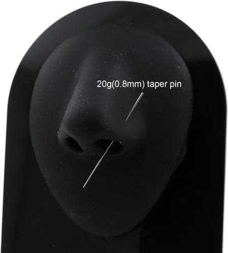 Miniatura 6 de NewkeepsR 20G18G16G14G12G10G8G6G4G2G0G00G 316L Pin de inserción de acero para orejanarizombligopezónlabio y ceja, herramienta auxiliar