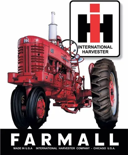Miniatura 10 de Desperate Enterprises Farmall - Letrero de hojalata con texto en inglés "If it Ain't Red Leave It In The Shed", decoración nostálgica de metal