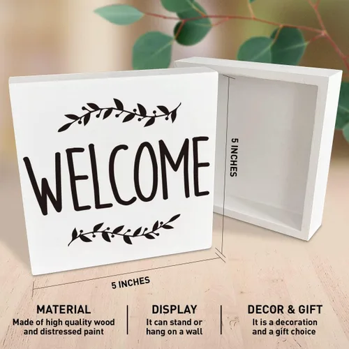 Miniatura 6 de Caja de madera de 5 × 5 pulgadas, hairapista negro, regalo de peluquería, decoración de peluquería