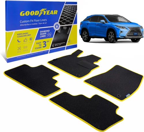 Miniatura 27 de Goodyear Alfombrillas de automóvil para todo tipo de clima, ajuste personalizado para Toyota 4Runner 10-12, juego de 5 piezas, revestimientos