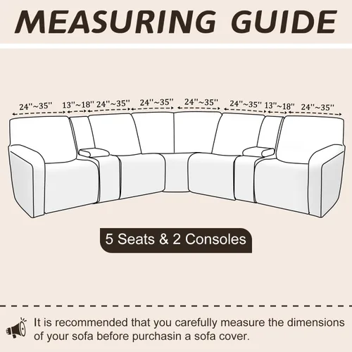 Miniatura 213 de Arfntevss Fundas de sofá seccional reclinable de terciopelo, Funda de sofá seccional de esquina para sofá reclinable, Funda elástica suave